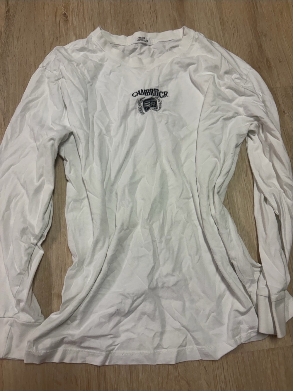 White Long-Sleeve Logo Shirt - Men's